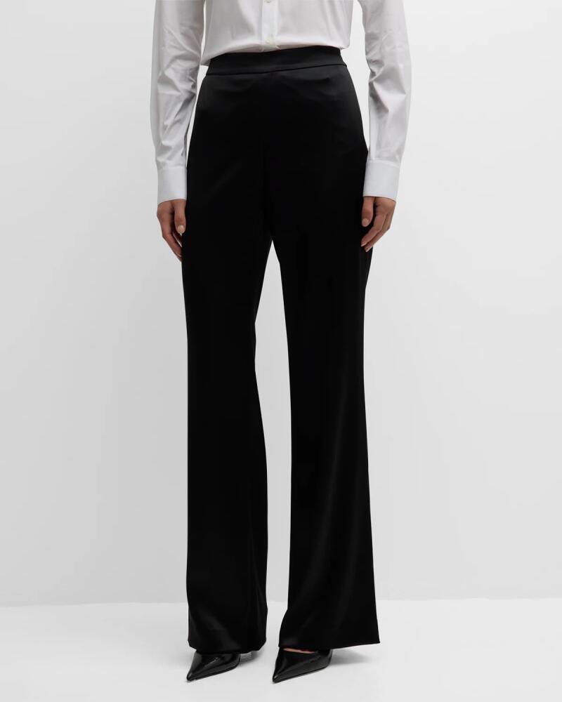 Lafayette 148 New York Gates Mid-Rise Flare Pants Cover