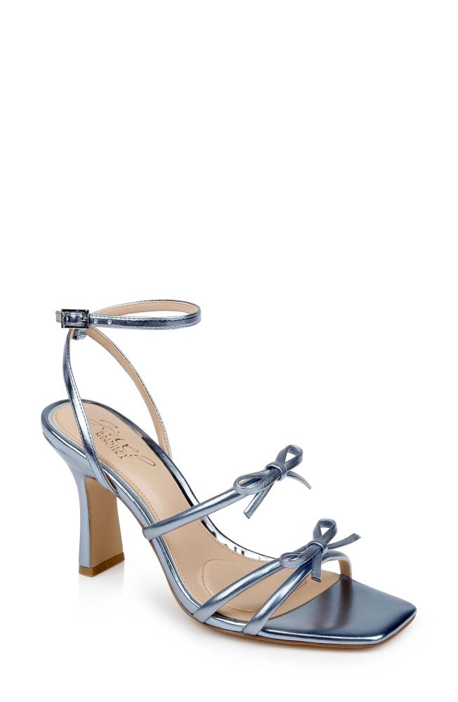 Jewel Badgley Mischka Kiyomi Ankle Strap Sandal in Blue Metallic Cover