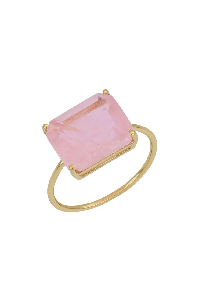 Bony Levy 14K Gold Pink Quartz Statement Ring in Pink/14K Yellow Gold Cover