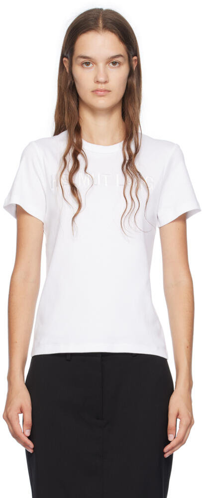 Helmut Lang White Slim Logo T-Shirt Cover