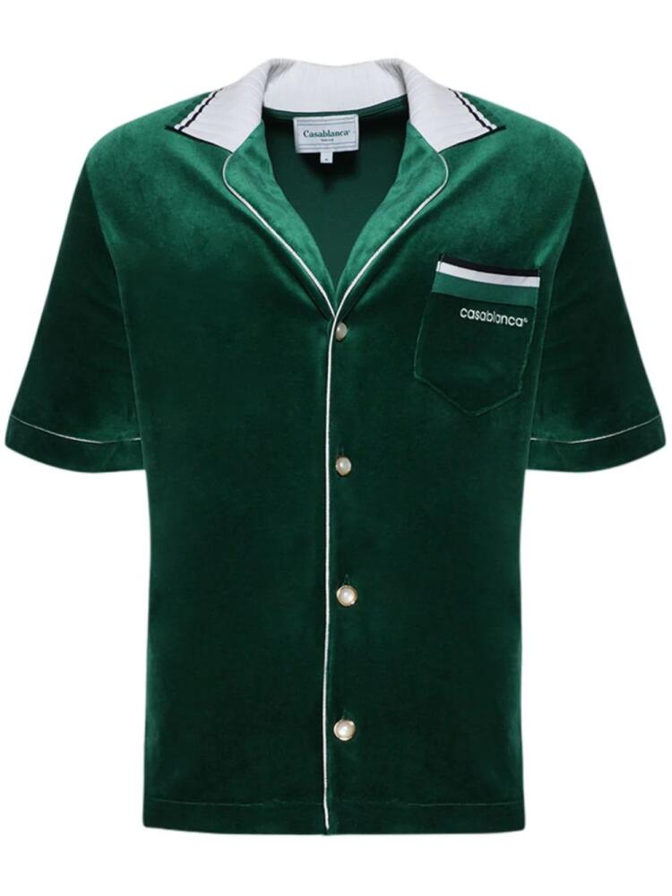 Casablanca Velour shirt - Green Cover