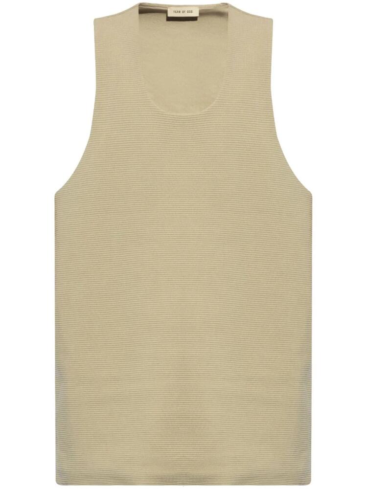 Fear Of God ribbed cotton tank top - Neutrals Cover