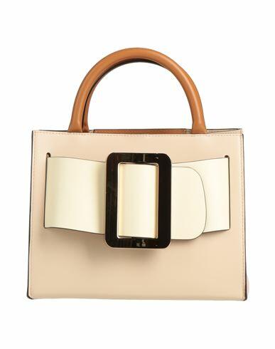 Boyy Woman Handbag Beige Soft Leather Cover