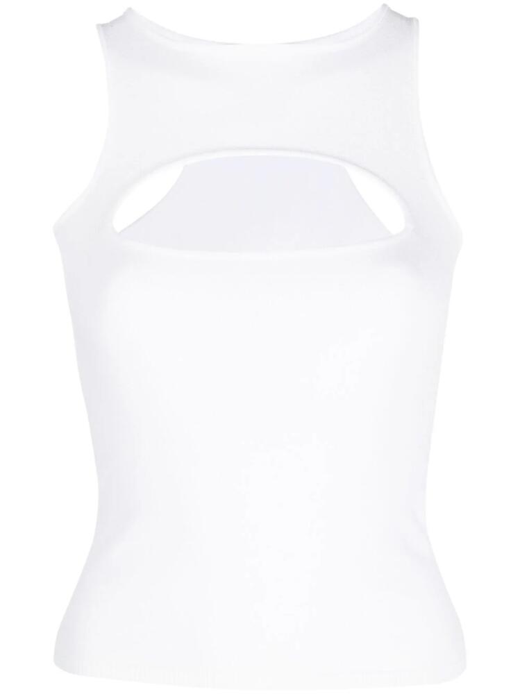 DSQUARED2 cut-out racerback tank top - White Cover