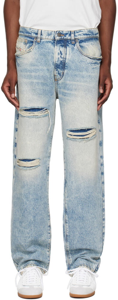 Diesel Blue Straight D-Fire-S1 0ajen Jeans Cover