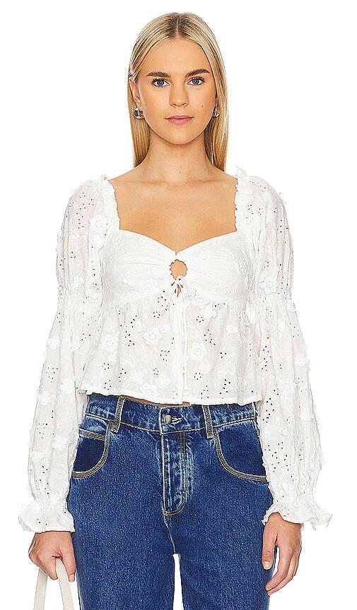 ASTR the Label Barstow Top in White Cover