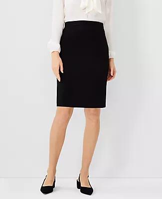 Ann Taylor Seamed Pencil Skirt in Bi-Stretch Cover