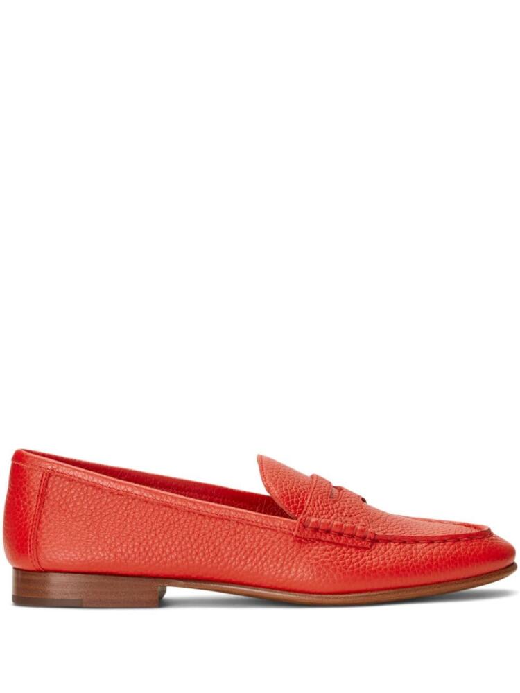 Polo Ralph Lauren leather penny loafers - Red Cover