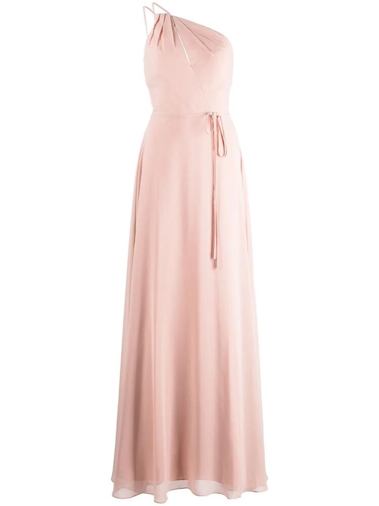 Marchesa Notte Bridesmaids Pescara one-shoulder bridesmaid gown - Neutrals Cover