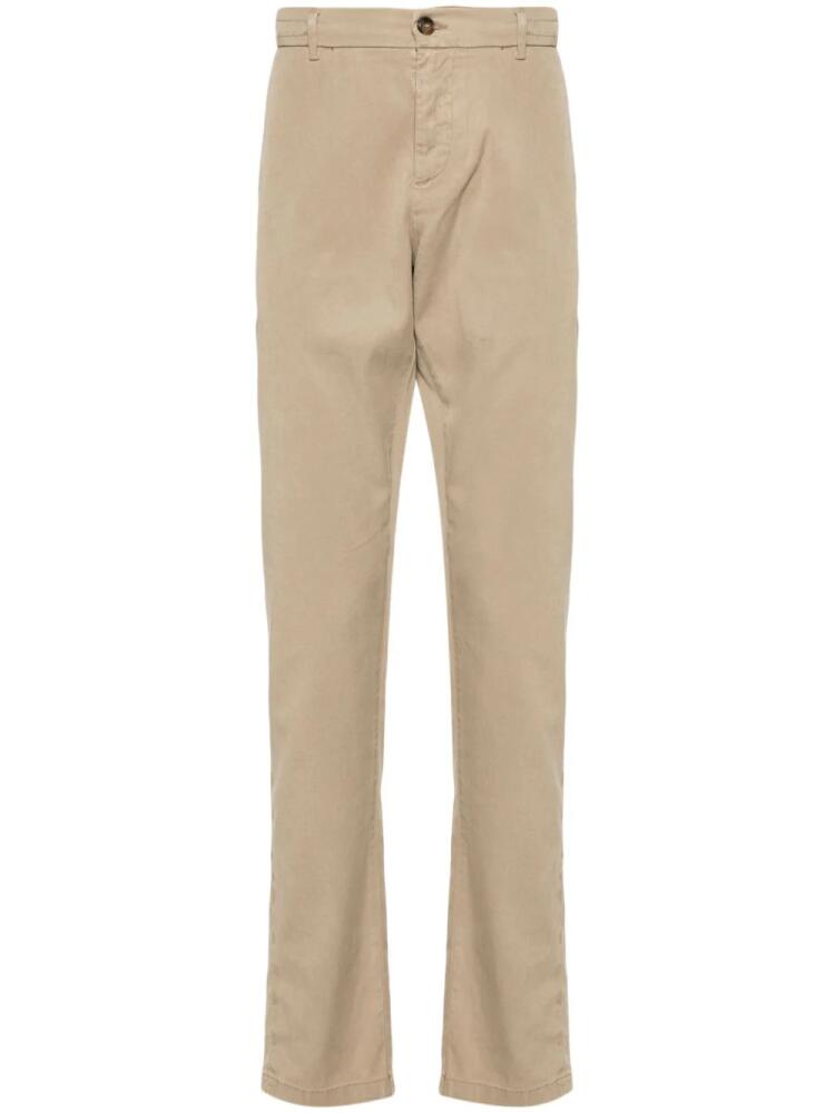 Canali elasticated-waist slim-fit chinos - Neutrals Cover