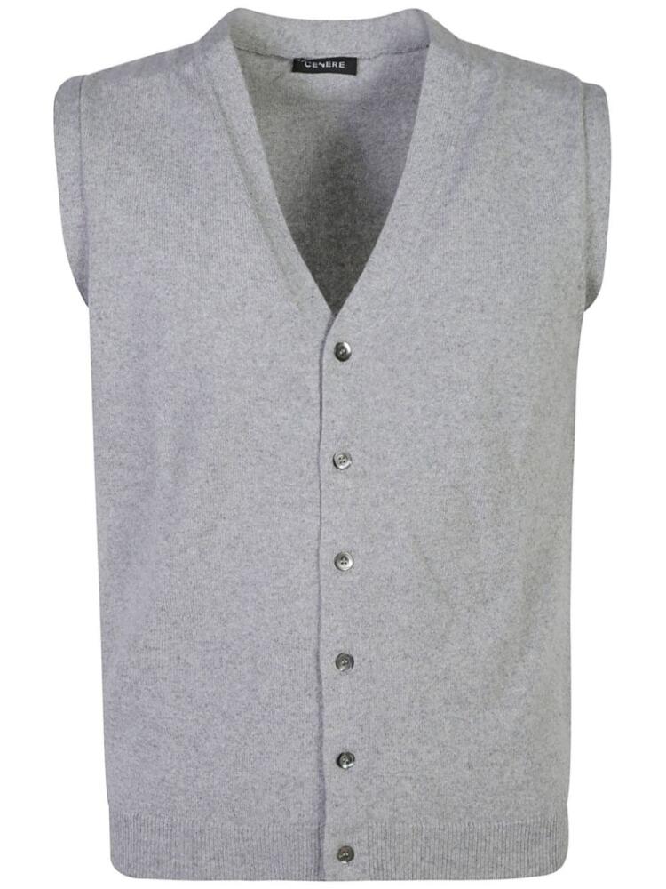 Cenere GB fine-knit vest - Grey Cover