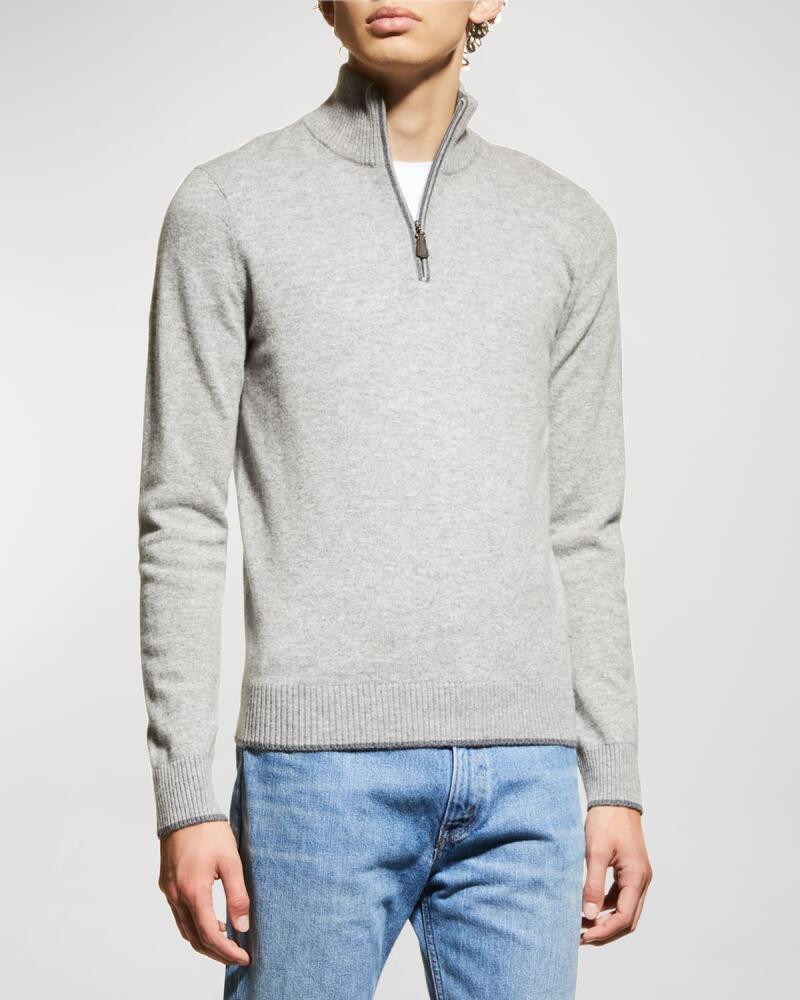 Nomad 1942 Men's Broadway Cashmere Quarter-Zip Sweater Cover