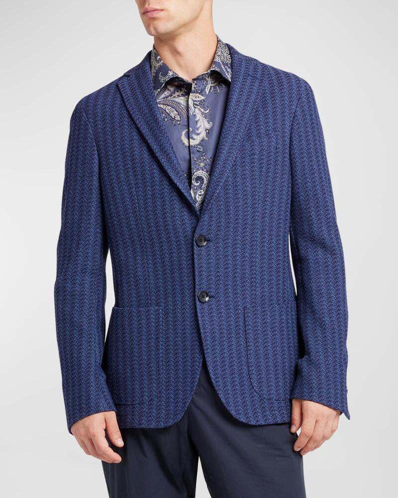 Etro Men's Unlined Knit Blazer Cover