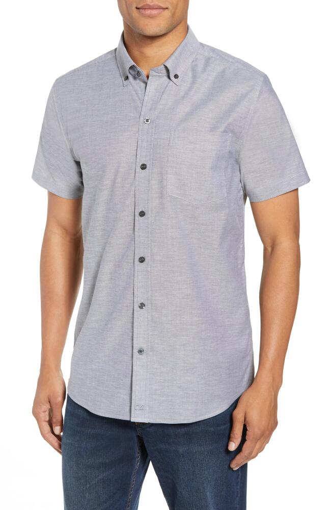 Cutter & Buck Tailor Regular Fit Oxford Sport Shirt in Charcoal Cover