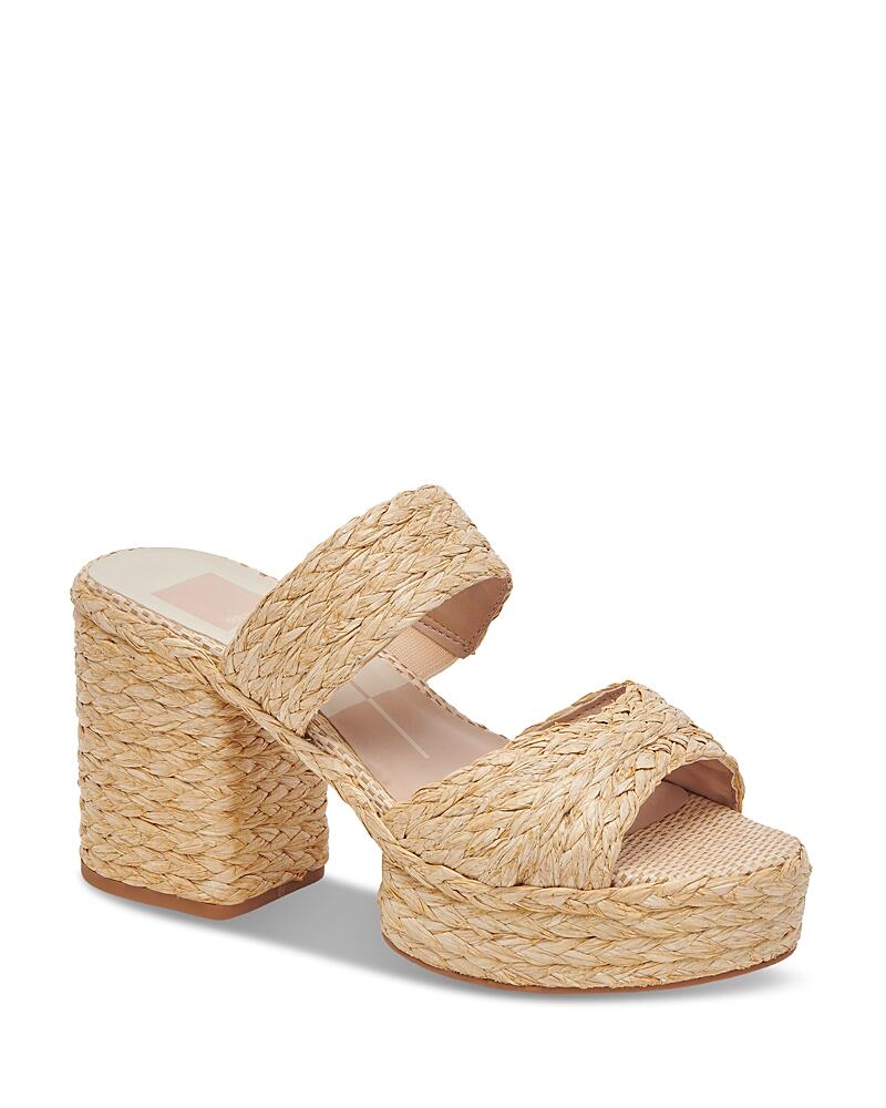 Dolce Vita Women's Latoya Woven Raffia Platform Sandals Cover