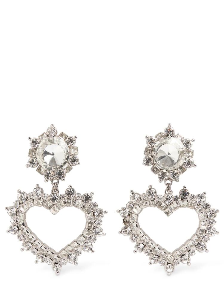 ALESSANDRA RICH Crystal Heart Earrings Cover