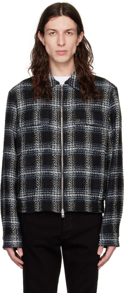 AMIRI Black & White Shadow Plaid Jacket Cover