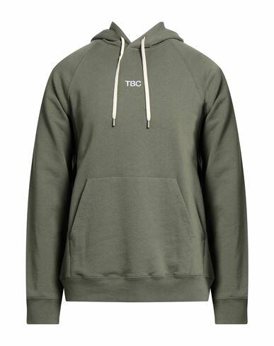 14bros Man Sweatshirt Military green Cotton Cover