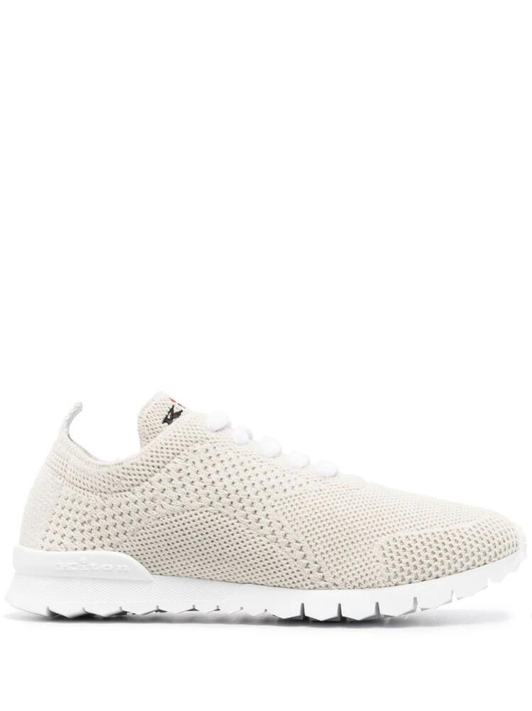 Kiton fully-perforated low-top sneakers - Neutrals Cover