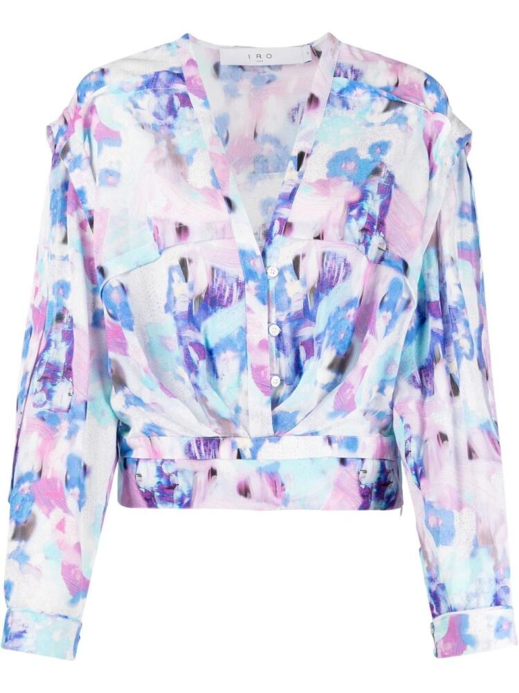 IRO Otaki floral-print blouse - Purple Cover