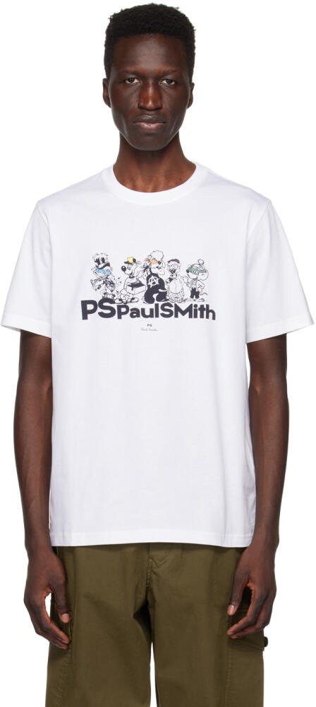 PS by Paul Smith White Printed T-Shirt Cover