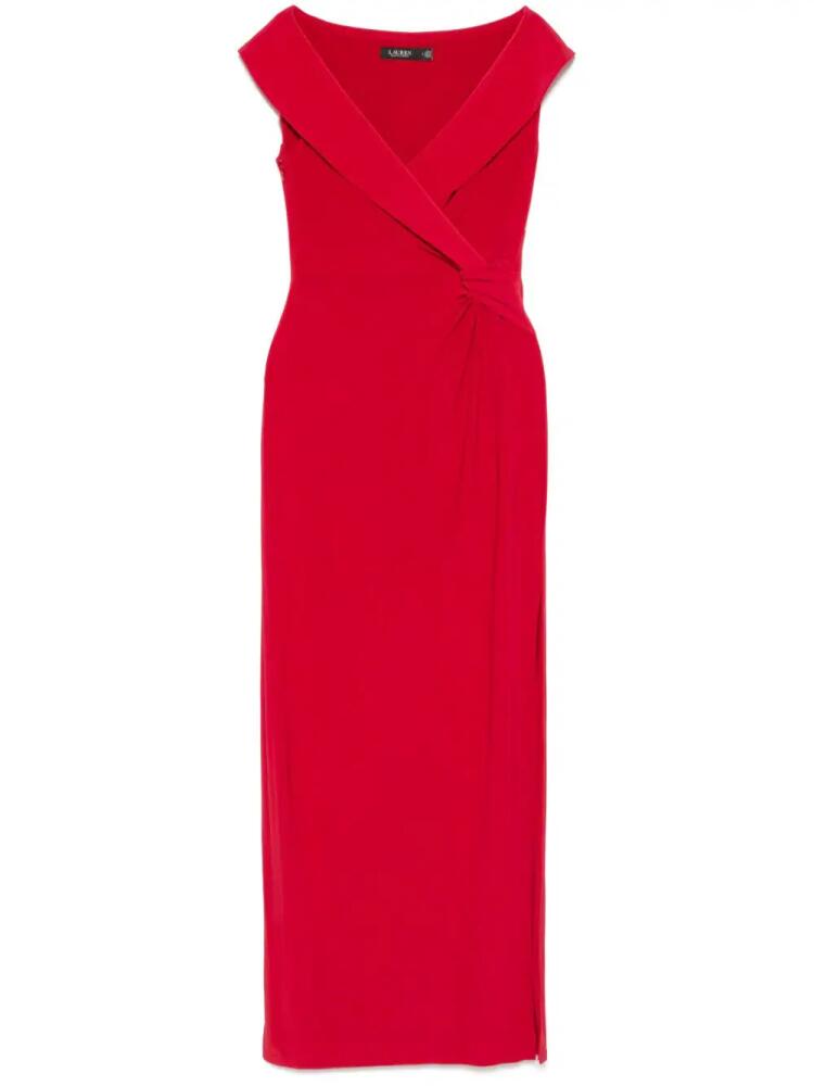 Lauren Ralph Lauren knot-detail maxi dress - Red Cover