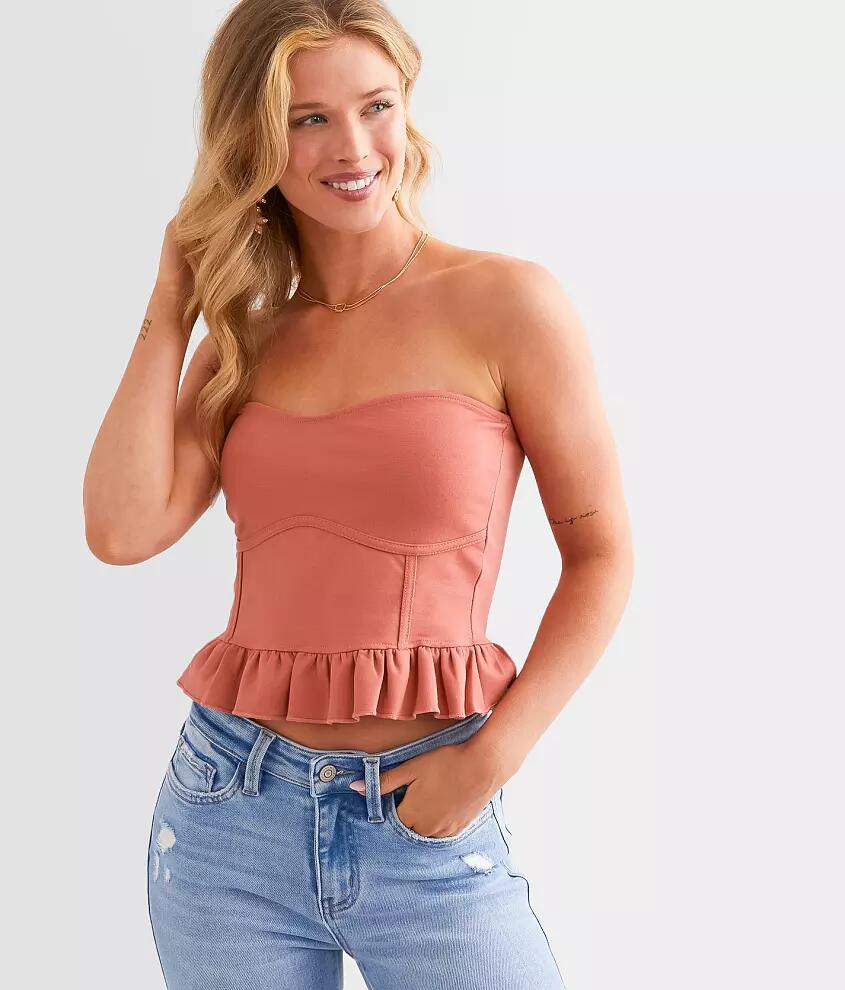 Willow & Root Sweetheart Corset Cropped Tube Top Cover