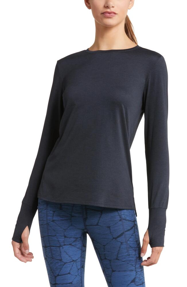 Zella Liana Restore Soft Lite Long Sleeve T-Shirt in Black Cover