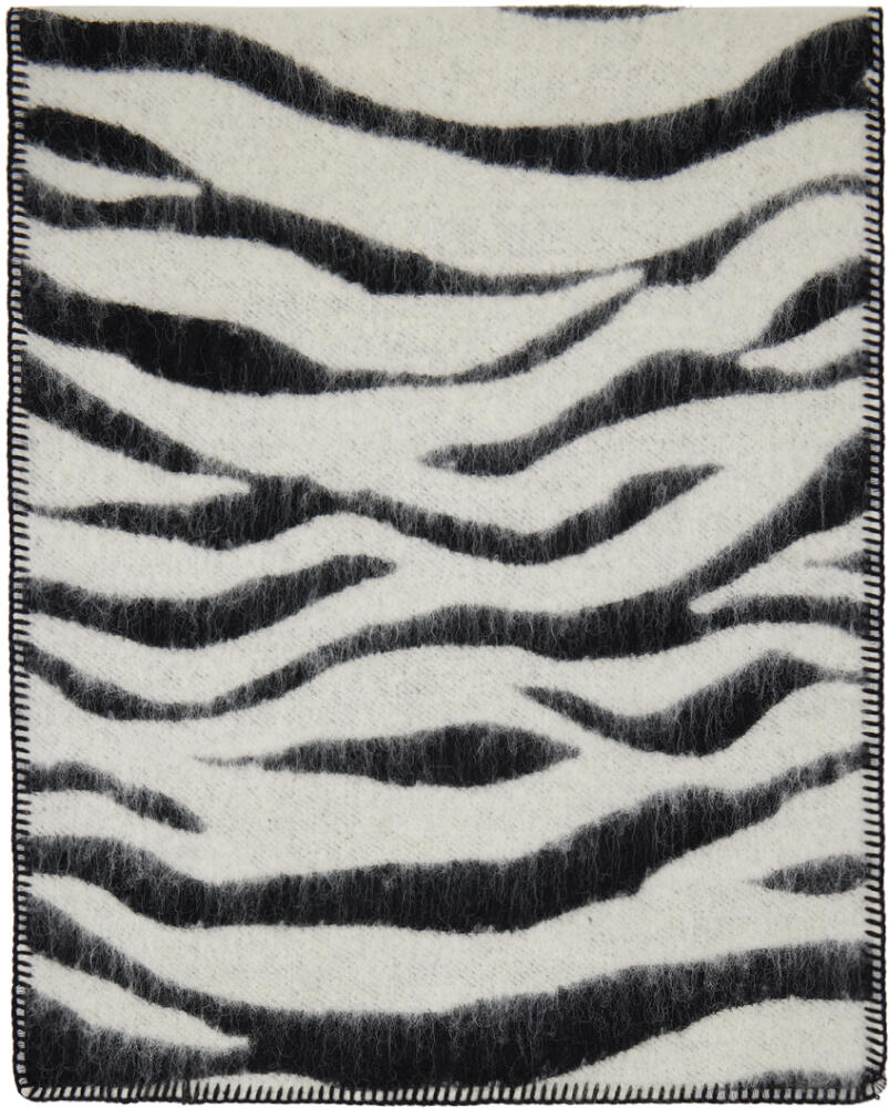 Marc Jacobs Black & White 'The Zebra Brushed' Scarf Cover