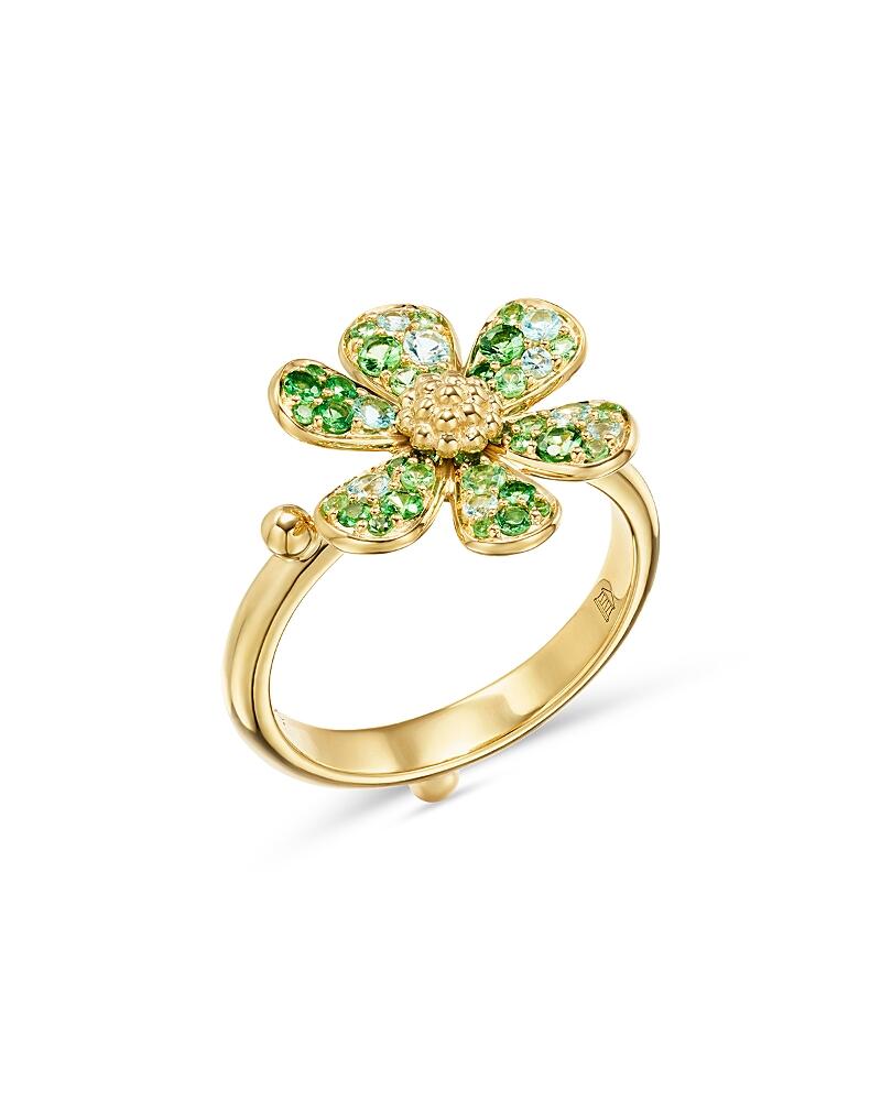 Temple St. Clair 18K Yellow Gold Multi-Gemstone Flower Power Ring Cover