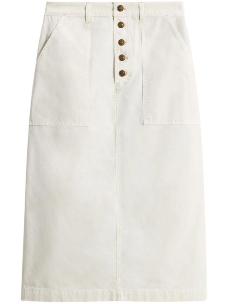 Woolrich cotton midi skirt - White Cover