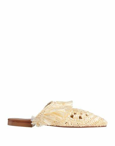 De Siena Woman Mules & Clogs Light yellow Natural raffia Cover