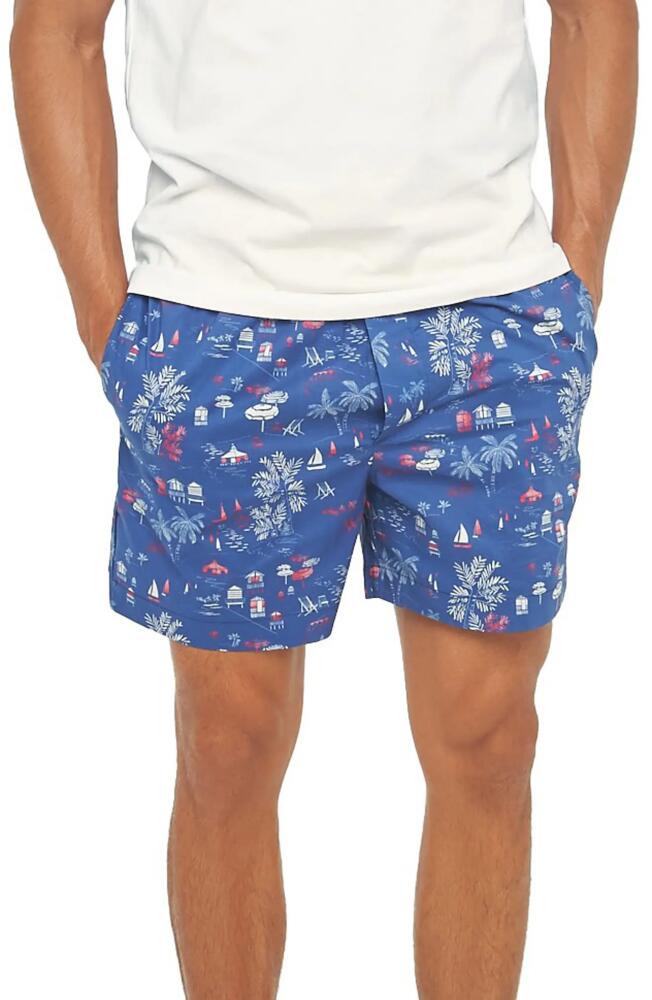 The Lazy Poet Ben St. Tropez Pajama Shorts in Blue Cover