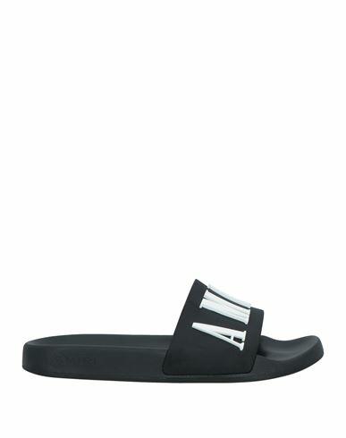 Amiri Man Sandals Black Rubber Cover