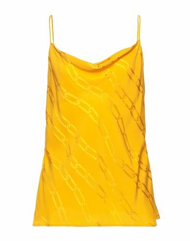 Simona Corsellini Woman Top Yellow Viscose Cover