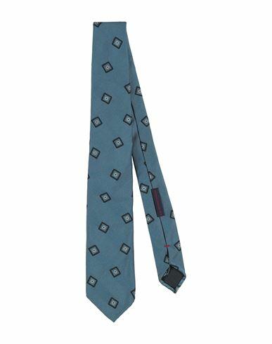 Franco Bassi Man Ties & bow ties Pastel blue Silk, Cotton Cover