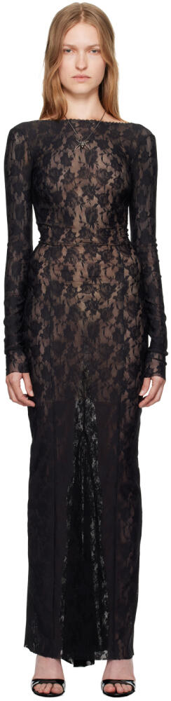 MISBHV Black Lace Maxi Dress Cover