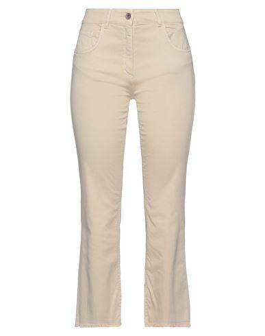 19.70 Nineteen Seventy Woman Pants Sand Cotton, Elastane Cover