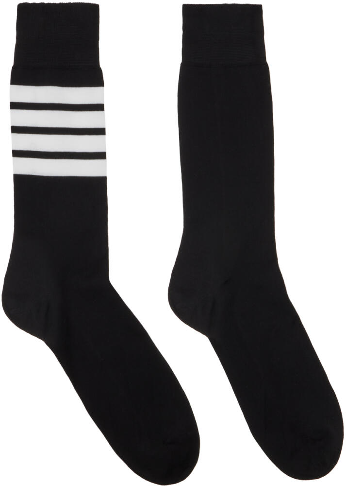 Thom Browne Black Tricolor Socks Cover