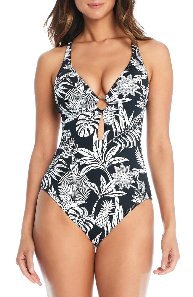 Rod Beattie Cross Back One-Piece Swimsuit in Black Cover