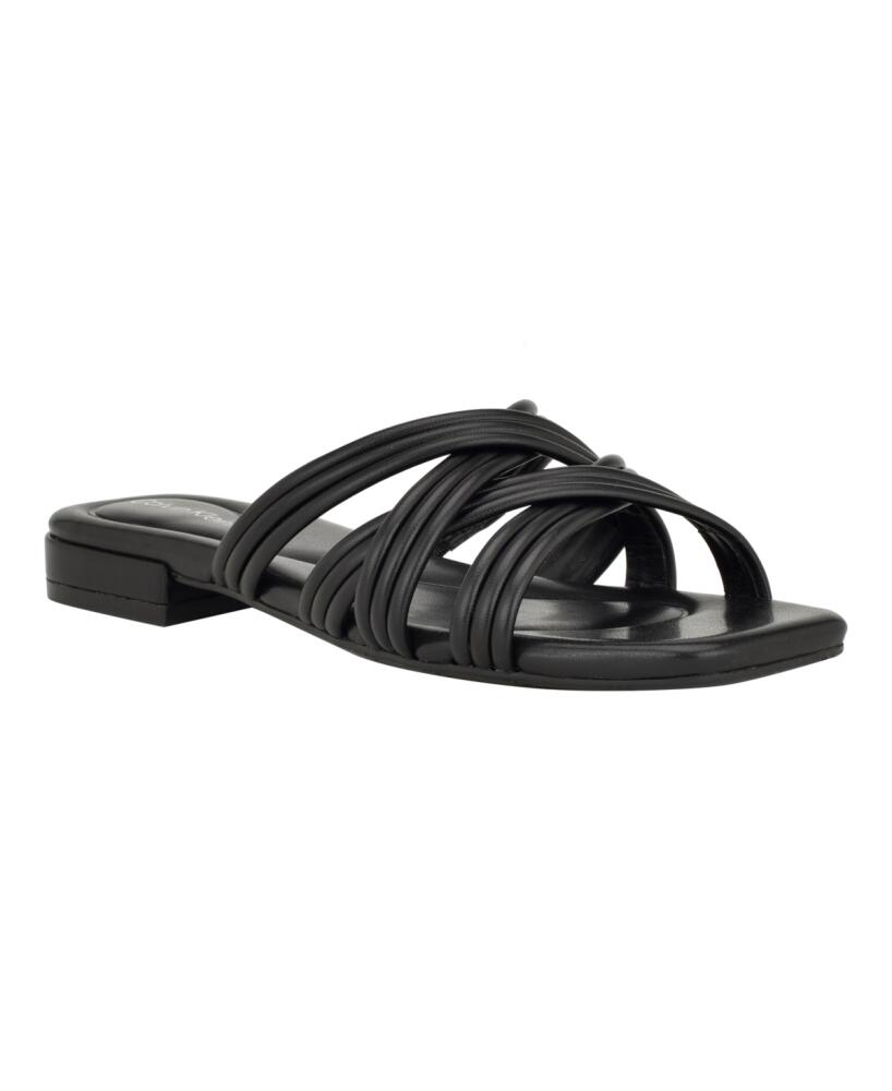 Calvin Klein Women's Trivy Strappy Square Toe Dress Sandals - Black Cover