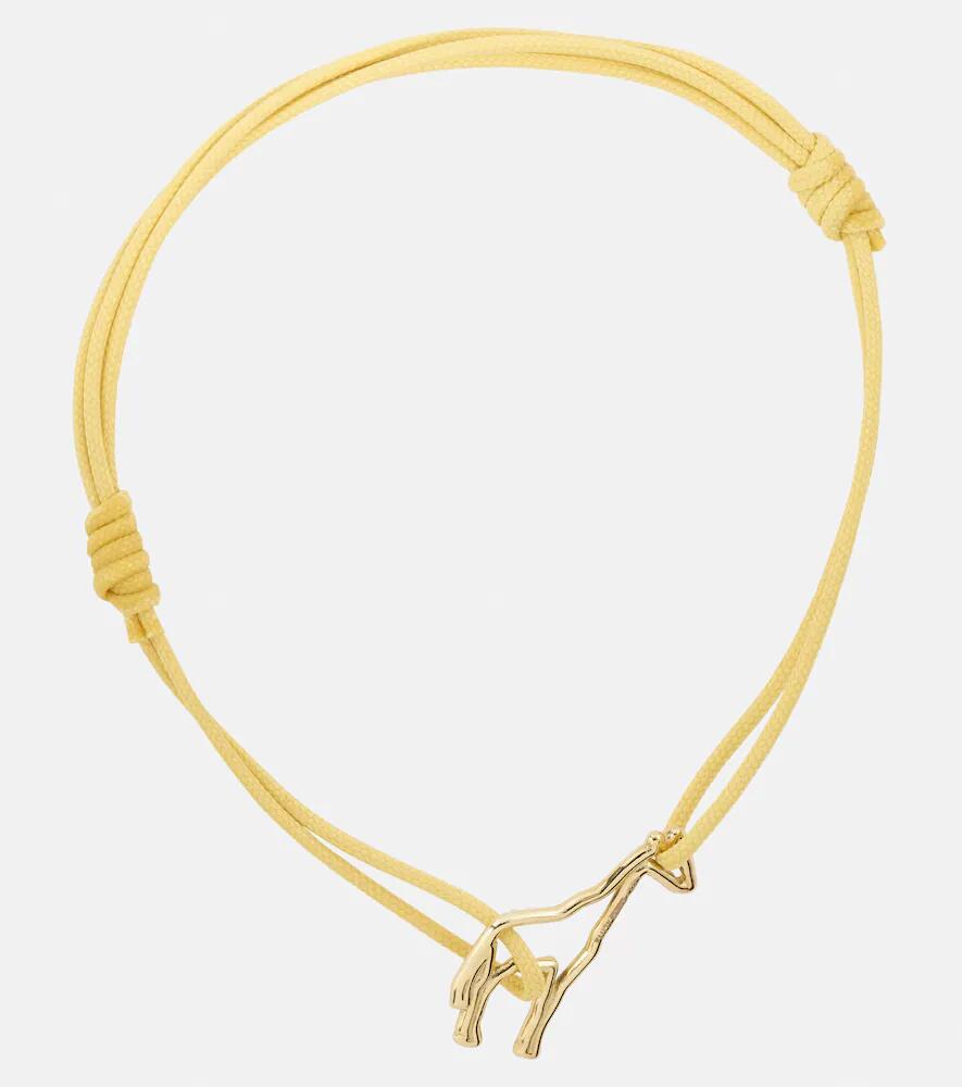 Aliita Jirafa 9kt gold cord bracelet with enamel Cover