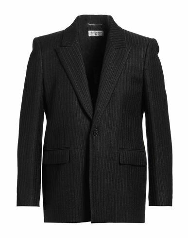 Saint Laurent Man Blazer Black Linen, Wool, Silk Cover