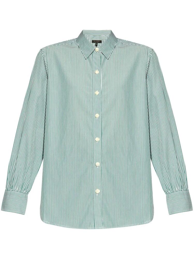 rag & bone striped cotton shirt - Green Cover