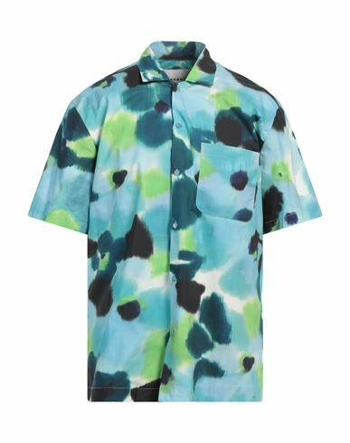 Amaranto Man Shirt Azure Cotton Cover