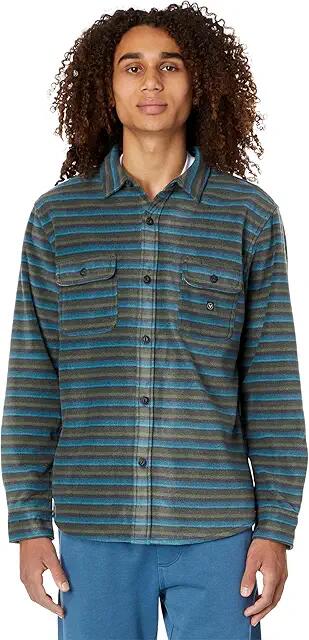 VISSLA Eco-Zy Long Sleeve Polar Flannel (Phantom) Men's Clothing Cover