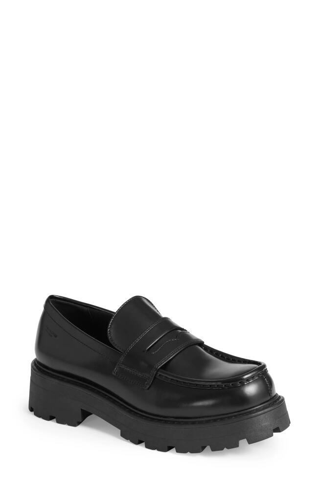 Vagabond Shoemakers Cosmo 2.0 Platform Penny Loafer in Black Cover