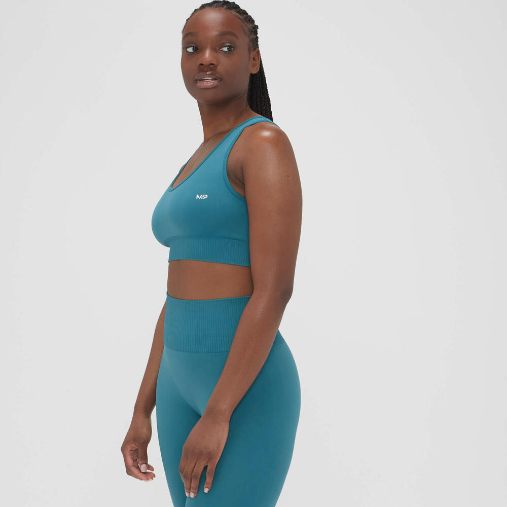 MP Women's Composure Seamless Sports Bra - Teal Blue Cover