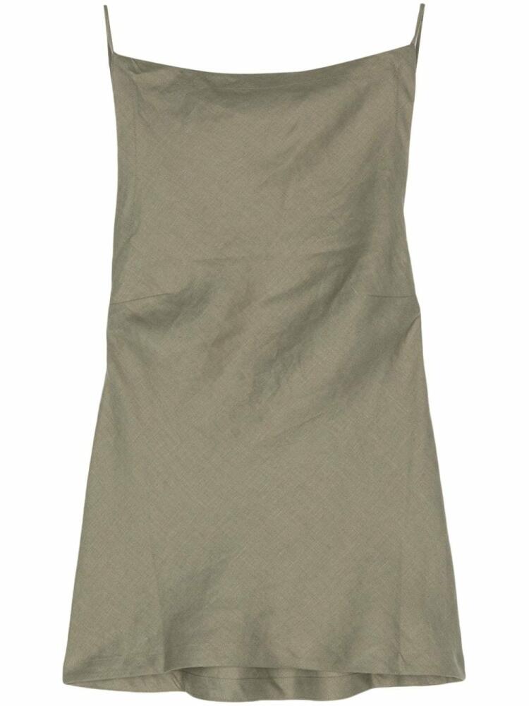 Faithfull the Brand backless linen top - Green Cover