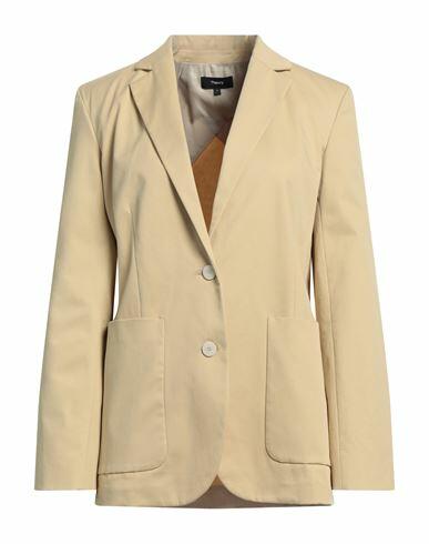 Theory Woman Blazer Sand Cotton, Elastane Cover